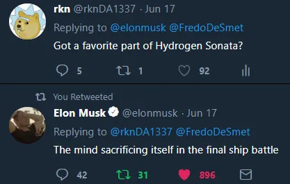Elon Musk replies to my question, best day ever